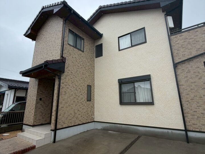 美濃加茂市K様邸　ホームページからのお問い合わせで、延長瑕疵保険を申請、2階建て外壁デザイン塗装工事✨